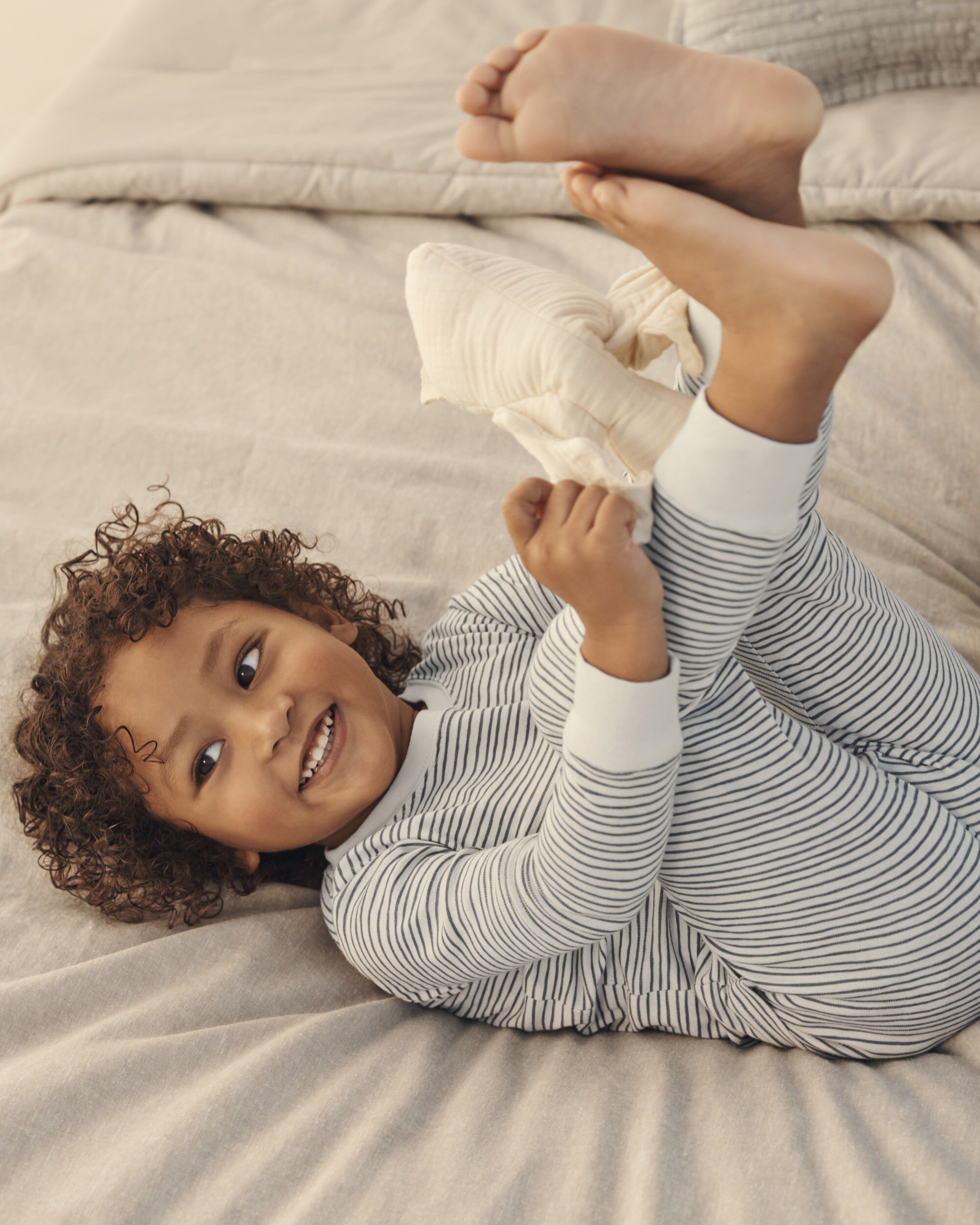 Toddler Organic Cotton Pajamas Set Stripes