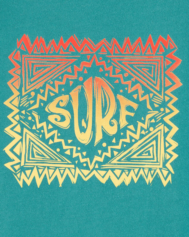 Product image 2 of Kid Surf Short-Sleeve Graphic Tee - Turquoise 