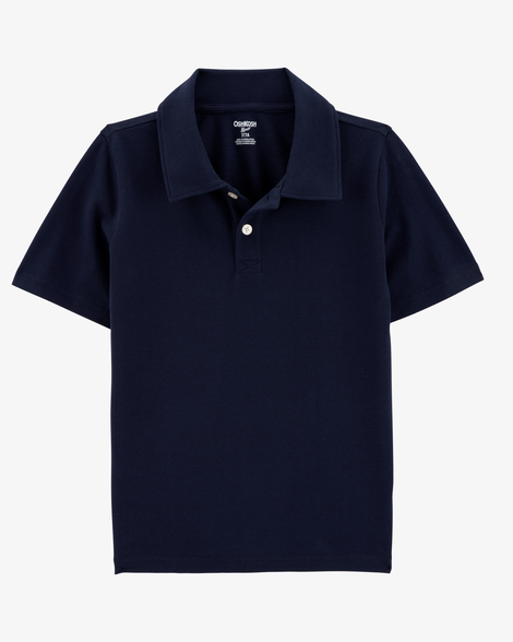Kid Pique Uniform Polo Shirt - Navy