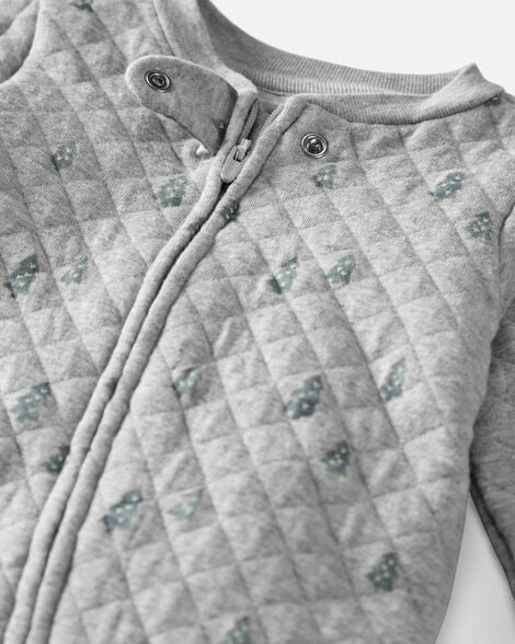 Baby Organic Cotton Sleep & Play Pajamas in Botanic Muse Print