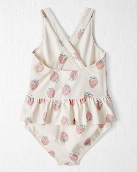  Product image 2 of Toddler Recycled Strawberry-Print Swimsuit