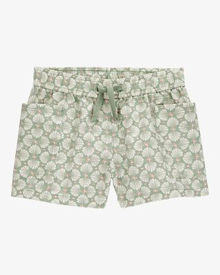 Product image 1 of Toddler Tropical Print Drawstring Shorts - Green