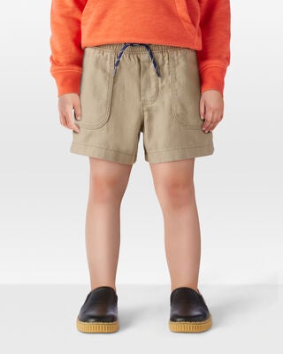 Product image 2 of Toddler Pull-On Twill Shorts - Khaki