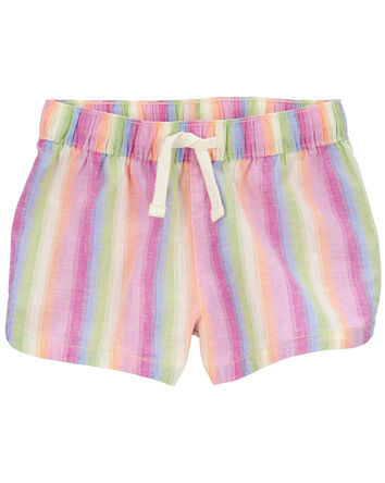 Baby Striped Drawstring Sun Shorts