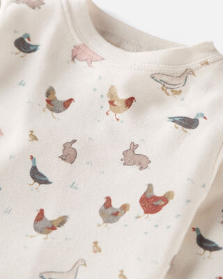 Product image 2 of Baby Organic Cotton Pajamas in Farm Friends Print