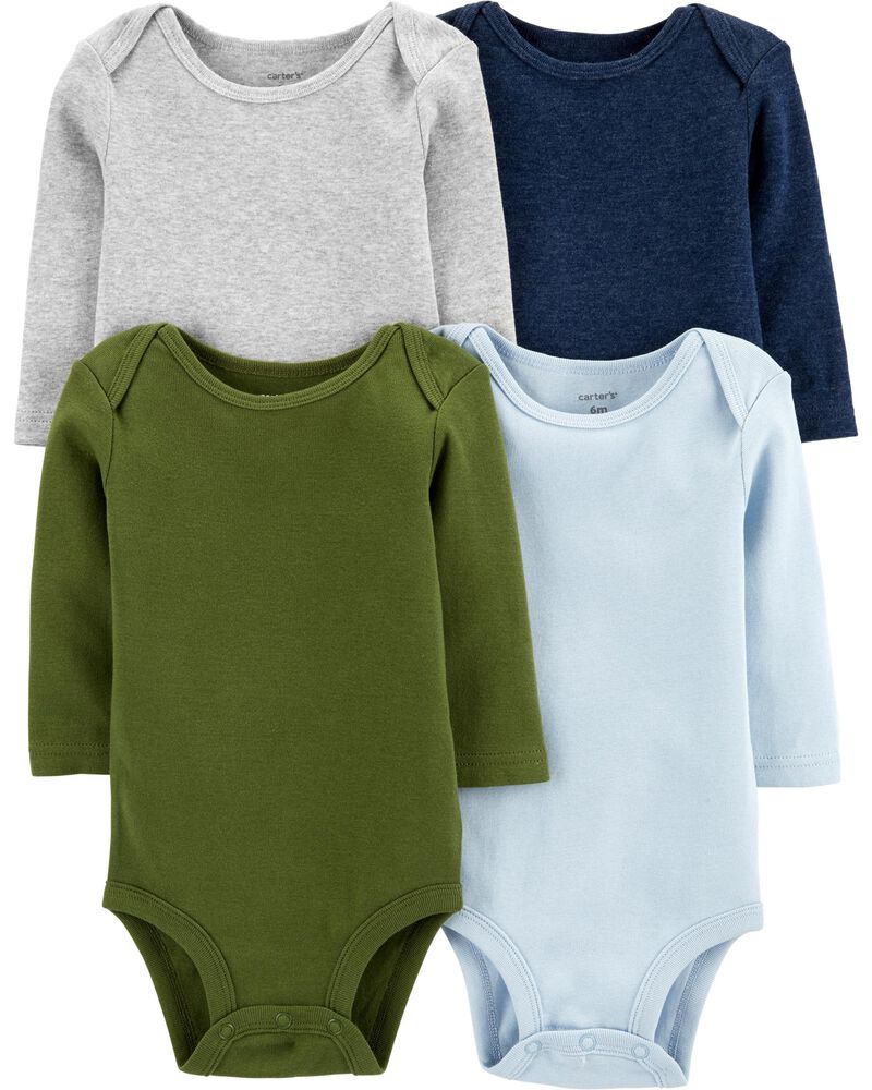 4 Pack Long Sleeve Original Bodysuits Carters Com