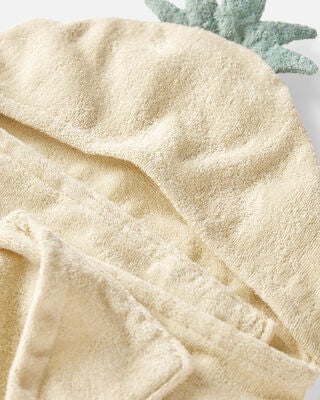 Product image 2 of Toddler Organic Terry Cotton Pineapple Towel