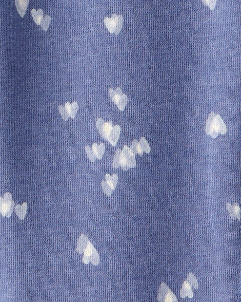 Product image 3 of Girls Floral Print DayDream Fleece Drawstring Joggers - Blue