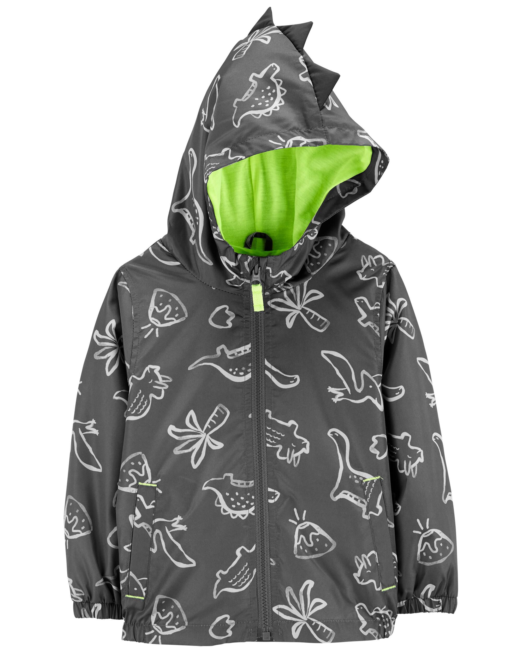 *CLEARANCE* Dinosaur Jersey-Lined Windbreaker
