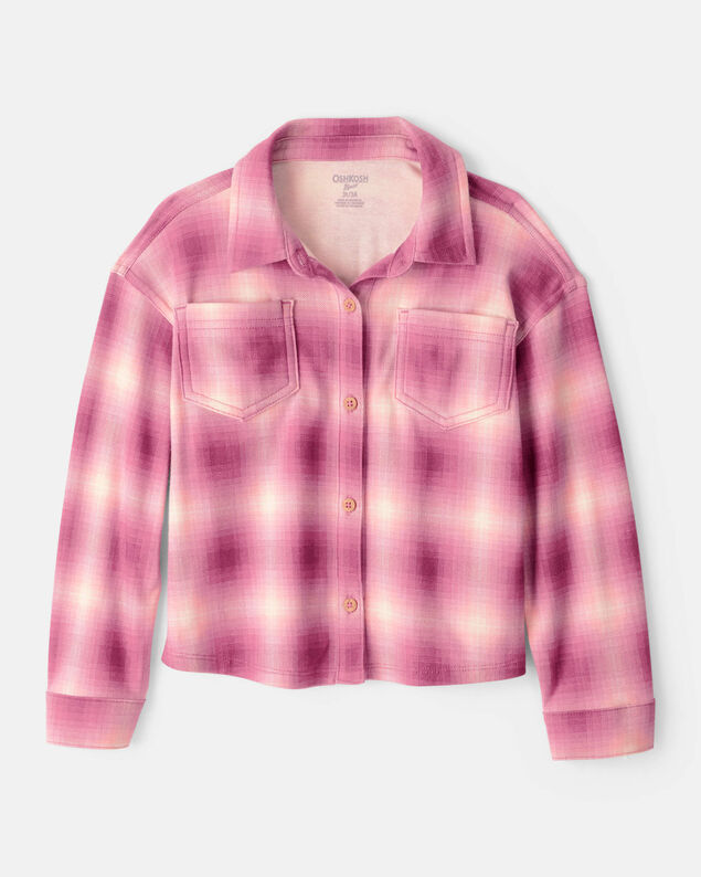 Product image 1 of Toddler Girl Plaid Long-Sleeve Top - Pink