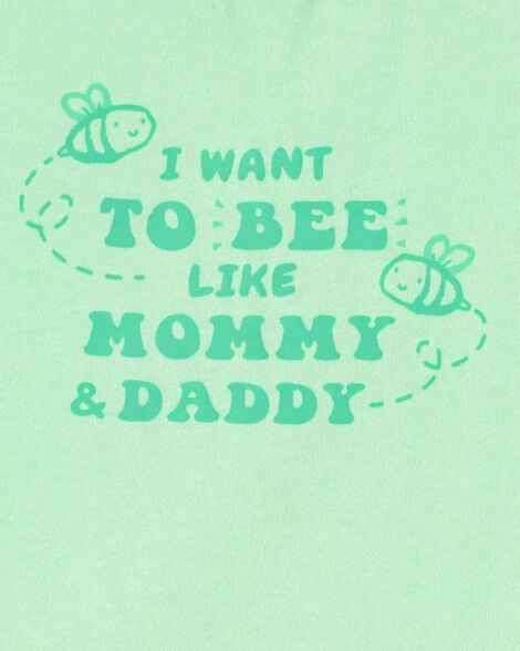 Product image 2 of Baby 'Bee Like Mommy And Daddy' Sleeveless Bodysuit