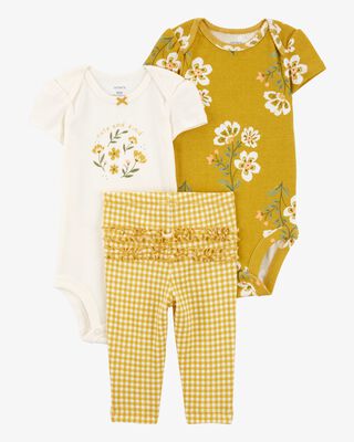 Product image 1 of Baby 3-Piece Floral Outfit Set