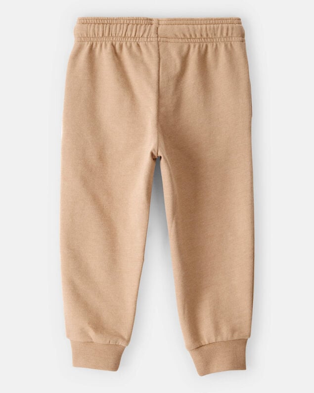Product image 2 of Toddler Boy Construction French Terry Jogger - Tan