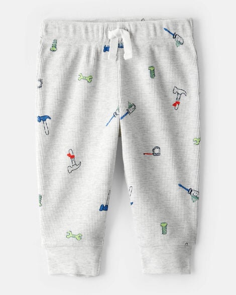 Baby Boy 2-Piece Dog French Terry Zip-Up Jacket & Jogger Pant Set