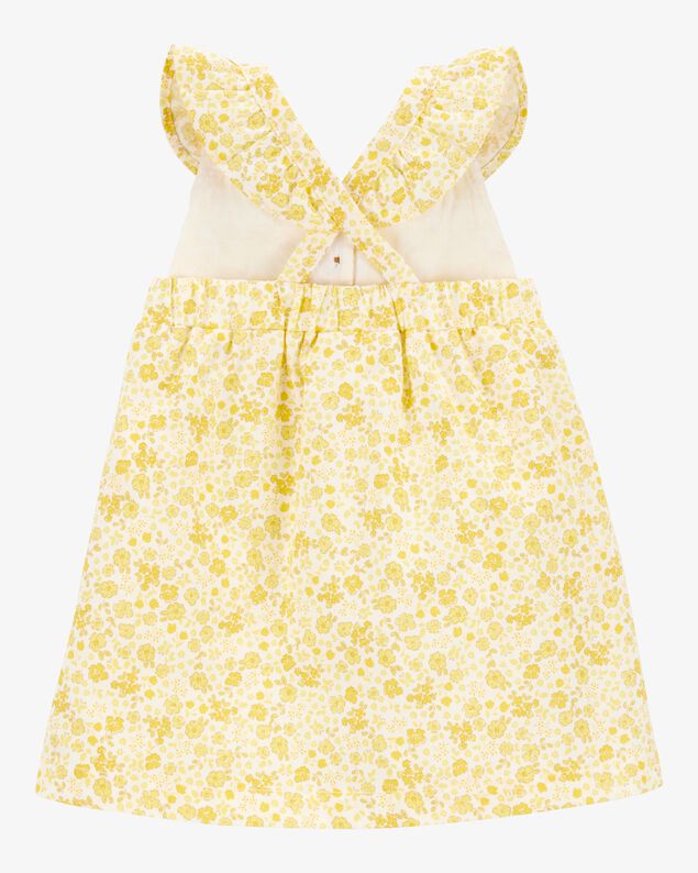 Product image 2 of Baby Girl Floral Flutter Dress -  Yellow
