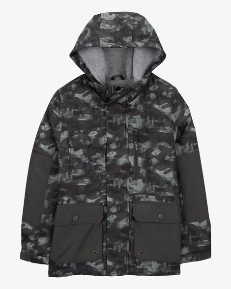  Product image 1 of Kid Camo Print Fleece-Lined Midweight Utility Jacket
