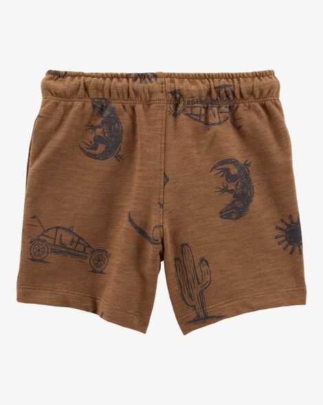  Product image 2 of Baby Desert Pull-On Cotton Shorts - Brown