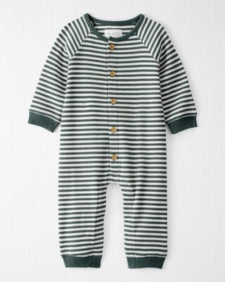 Baby Button-Down Sweater Jumpsuit