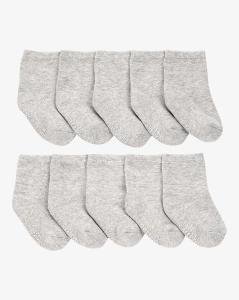  Product image 1 of Baby 10-Pack Crew Socks - Grey