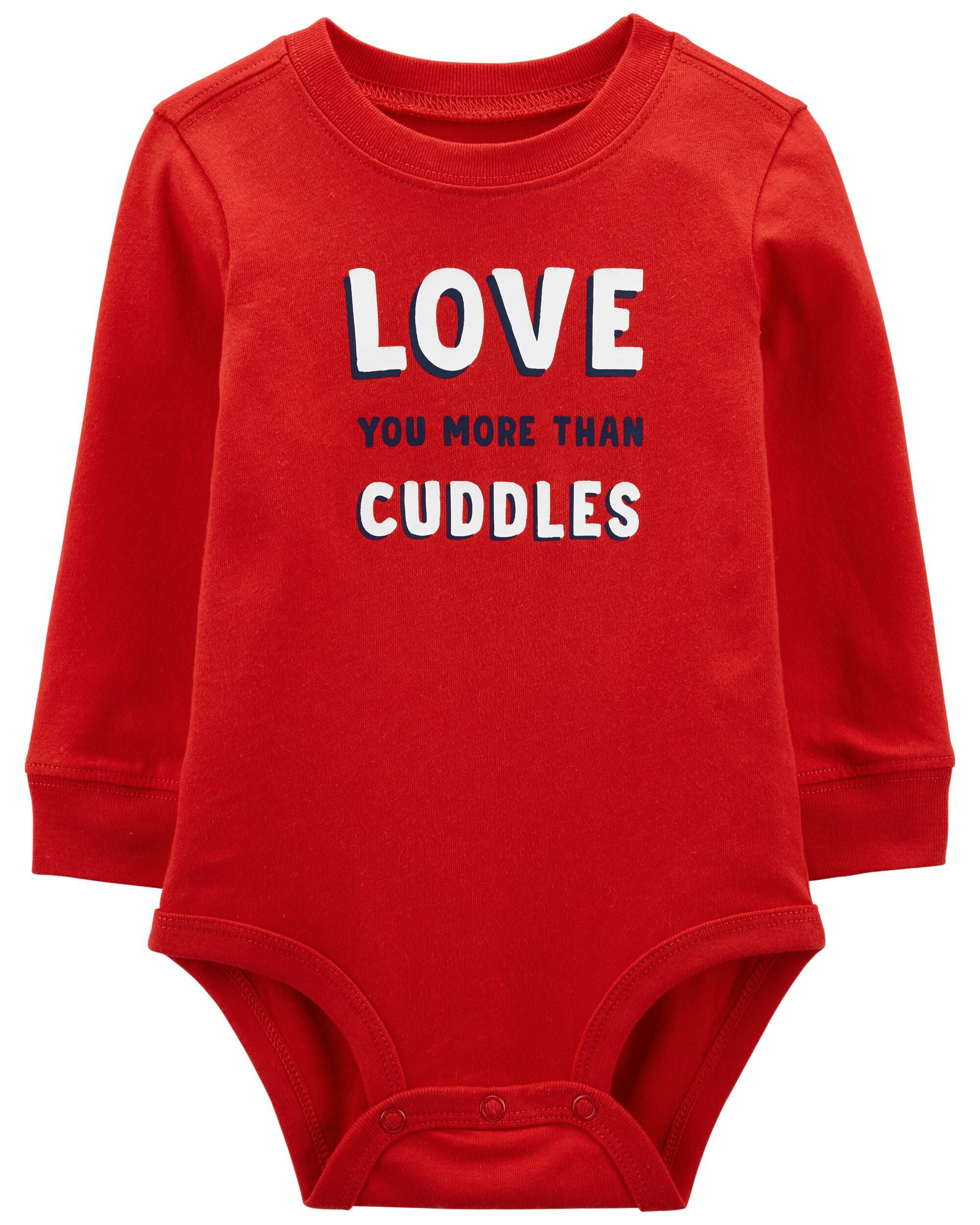 *CLEARANCE* Love You More Than Cuddles Valentine's Day Bodysuit