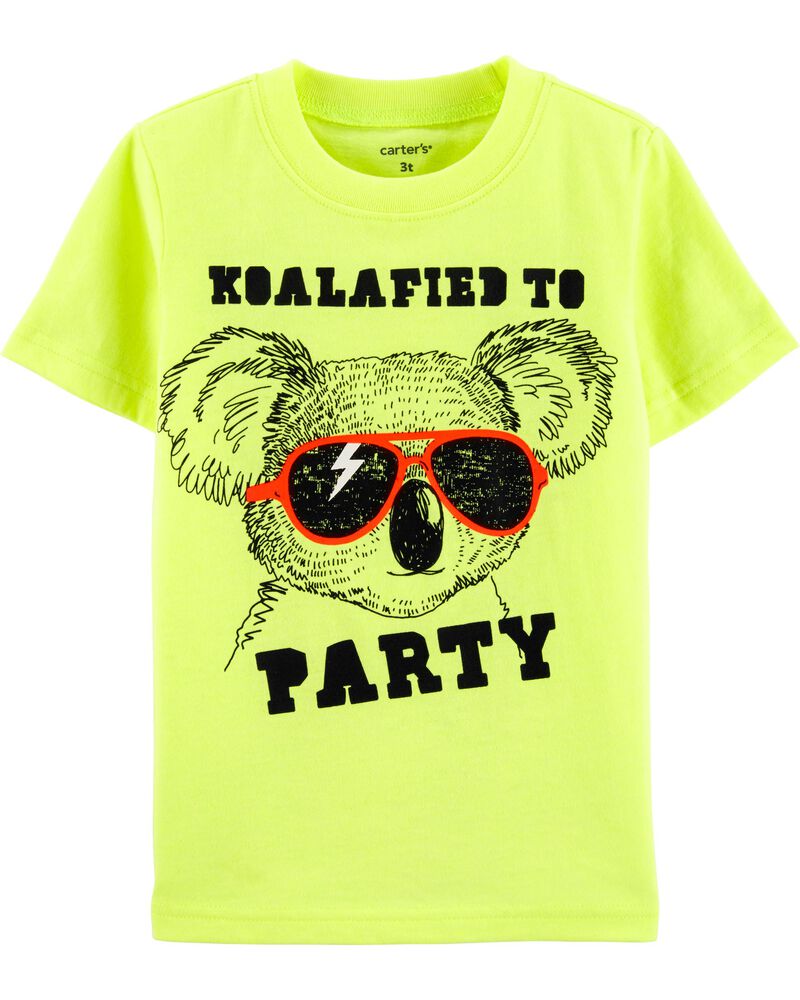 Neon Party Koala Jersey Tee Carters Com