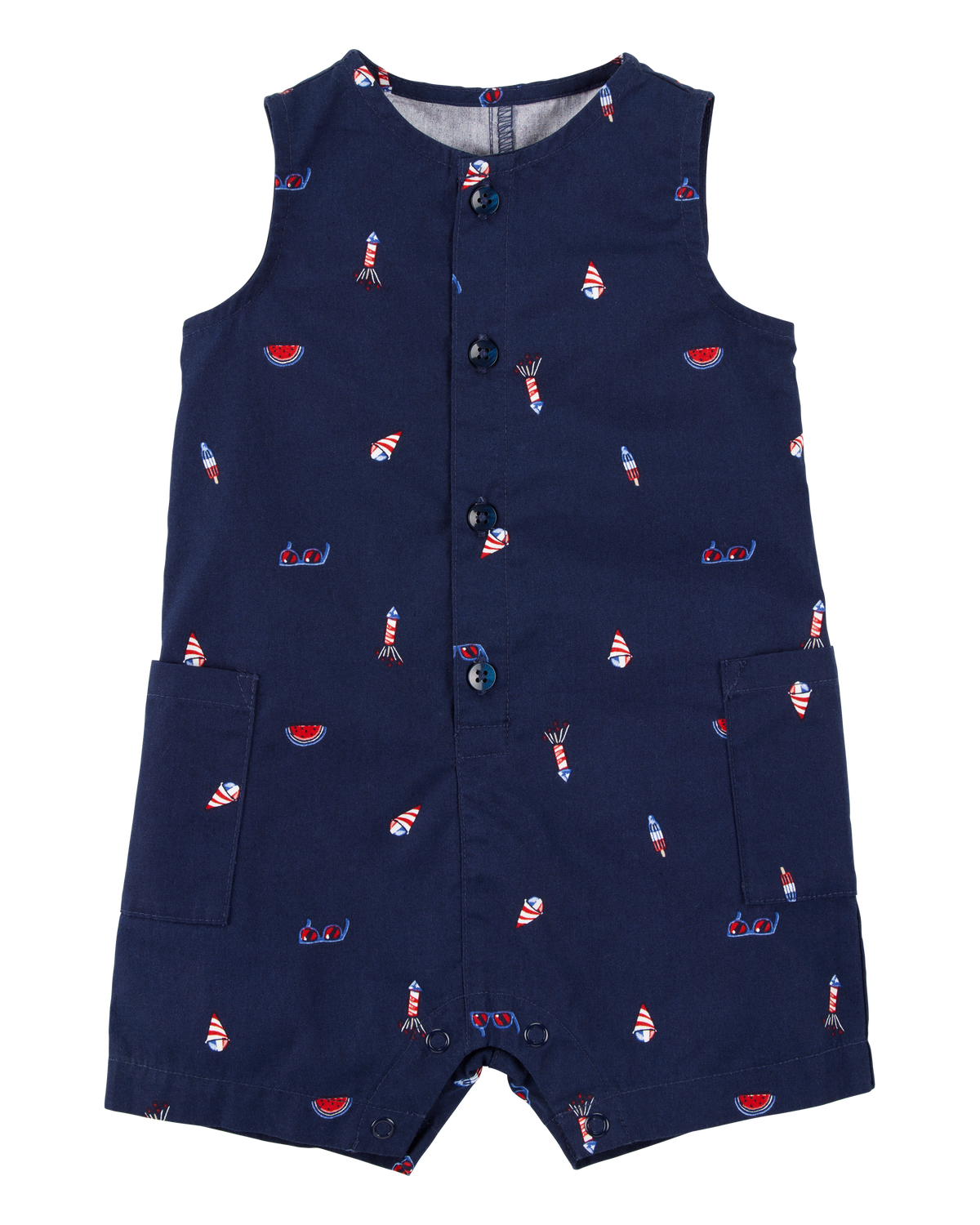 人気ブランドの新作 Baby 4th Carter's | Carter's - Romper Button-Down July Of トップス