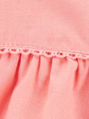 Pink - Baby Poplin Floral Print Dress - Pink, Selected