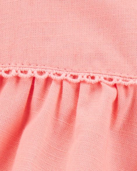  Product image 4 of Baby Poplin Floral Print Dress - Pink