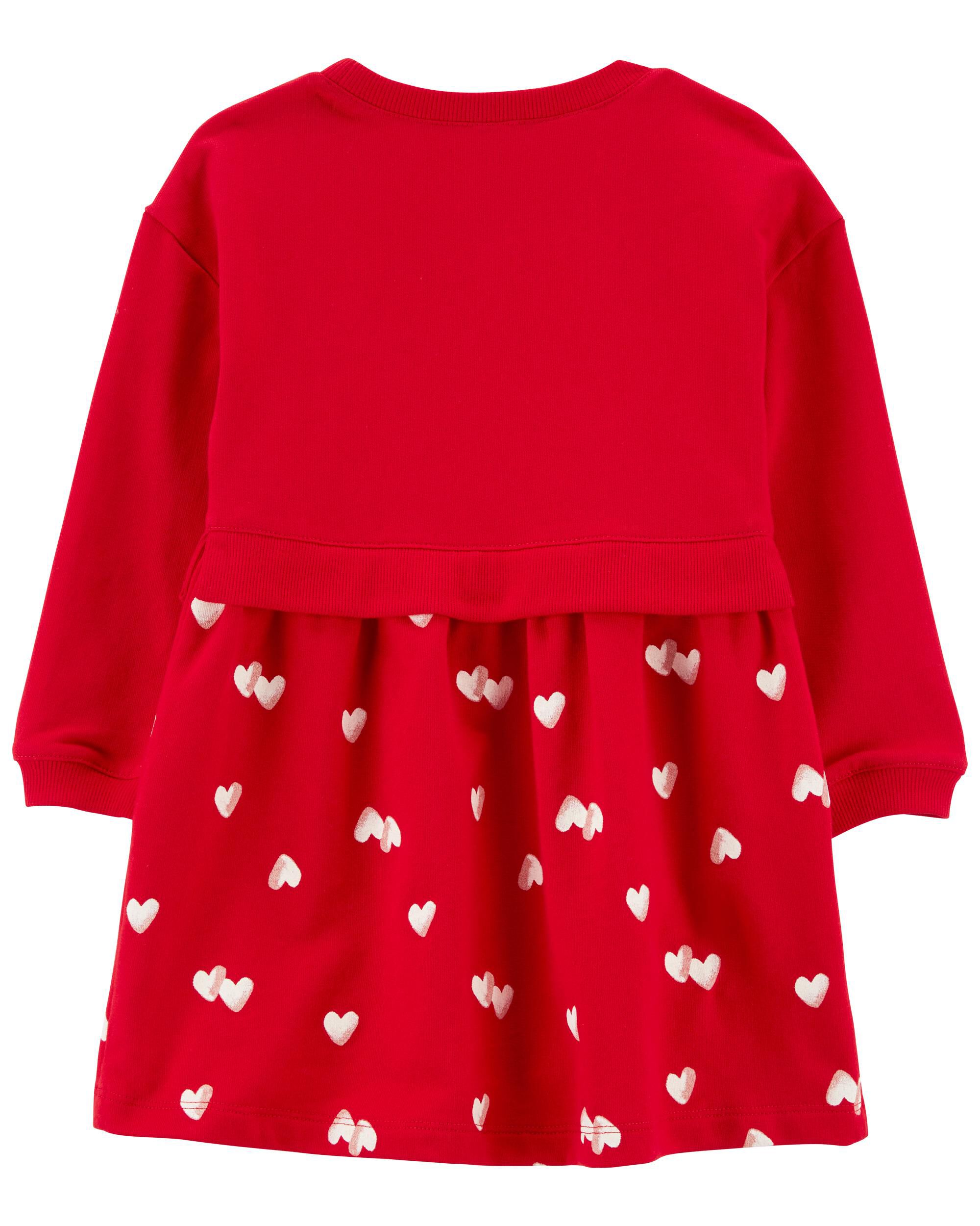 Carters red sweater dress store