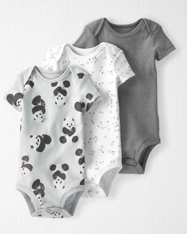 Product image 1 of Baby 3-Pack Organic Cotton Rib Bodysuits