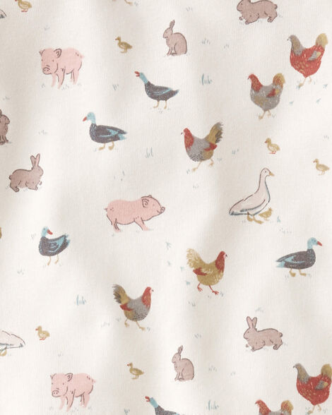 Product image 3 of Baby Organic Cotton Pajamas in Farm Friends Print