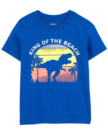 Toddler Dinosaur King Of The Beach Graphic Tee