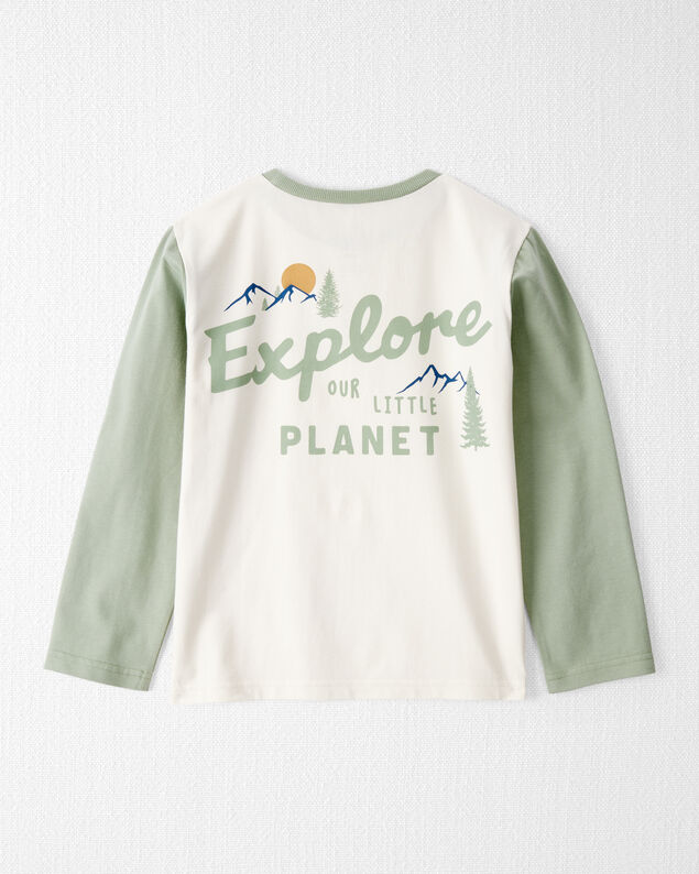 Product image 2 of Kid Organic Cotton Let's Explore Long-Sleeve Tee