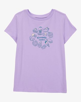 Product image 1 of Kid Cosmic Cuties Short-Sleeve Graphic Tee - Purple