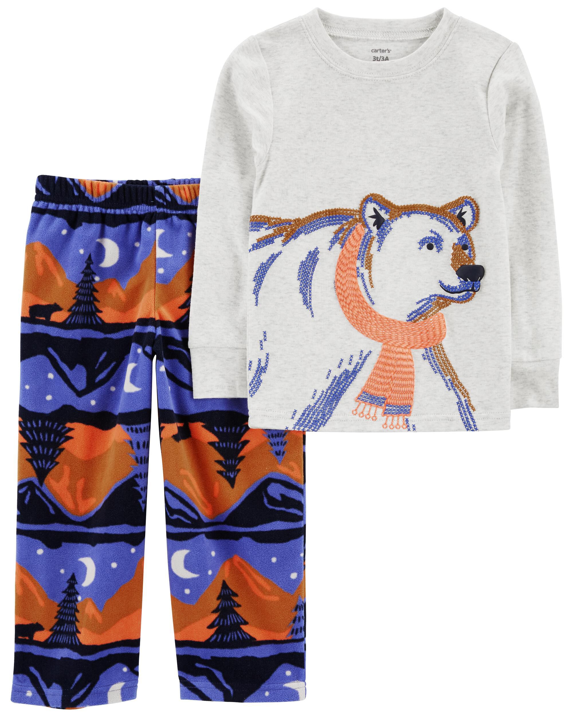2 Piece Polar Bear Fleece Pajama Set Carter s Carter s