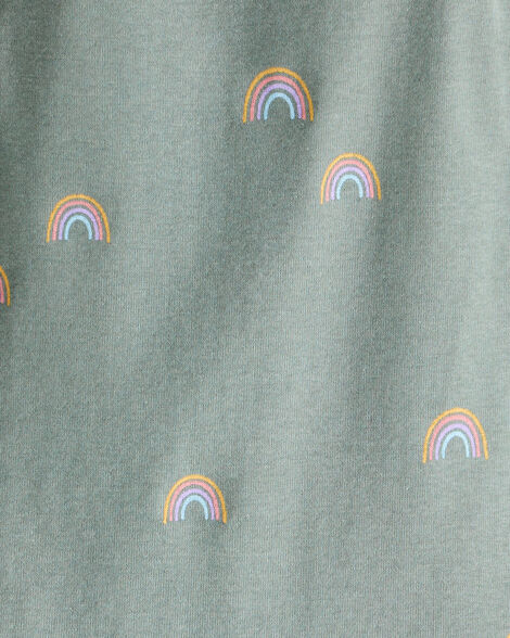 Toddler Striped Waffle Knit Pajamas Made with Organic Cotton
