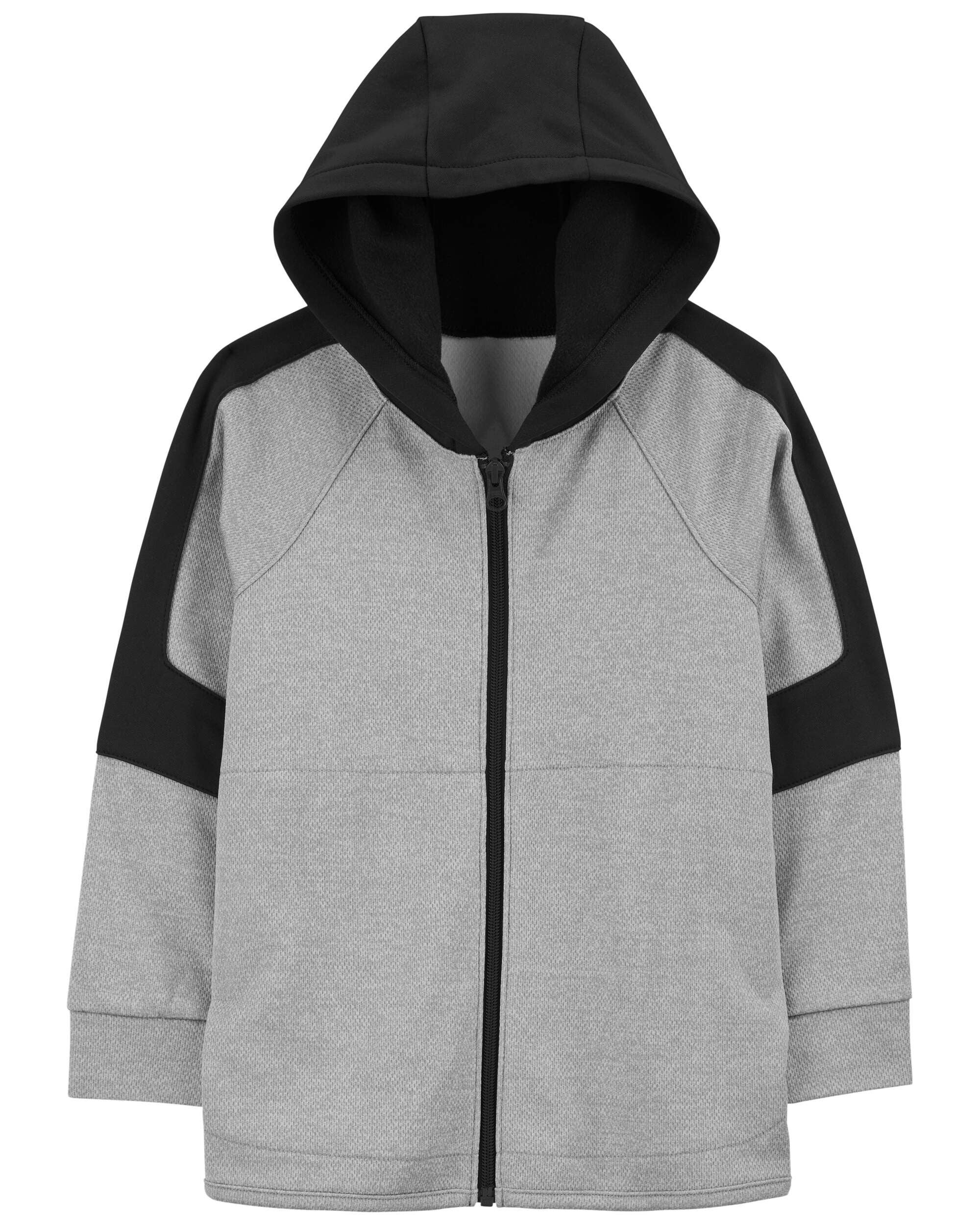 Kid Colorblock Active Mesh Knit Jacket - Grey - Carter's