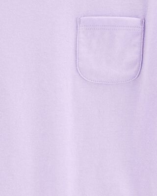 Product image 2 of Kid Solid Short-Sleeve Fashion Top - Purple