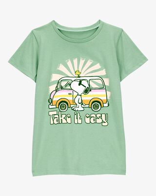 Product image 1 of Kid Peanuts™ Snoopy Short-Sleeve Graphic Tee - Green