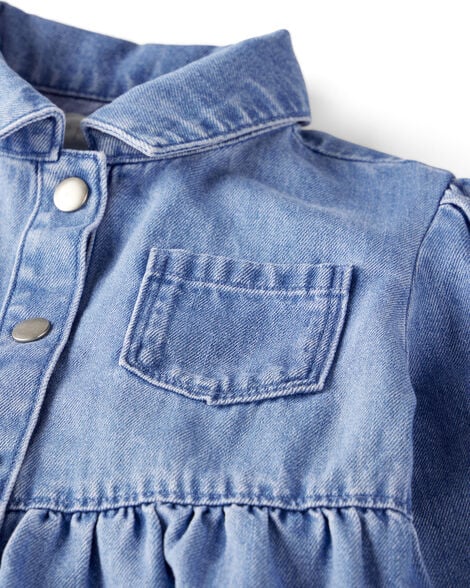 Baby Girl Organic Cotton Denim Dress