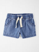 Chambray - Baby Organic Cotton Chambray Shorts, Selected