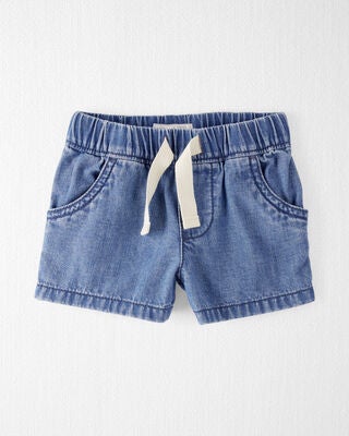 Product image 1 of Baby Organic Cotton Chambray Shorts