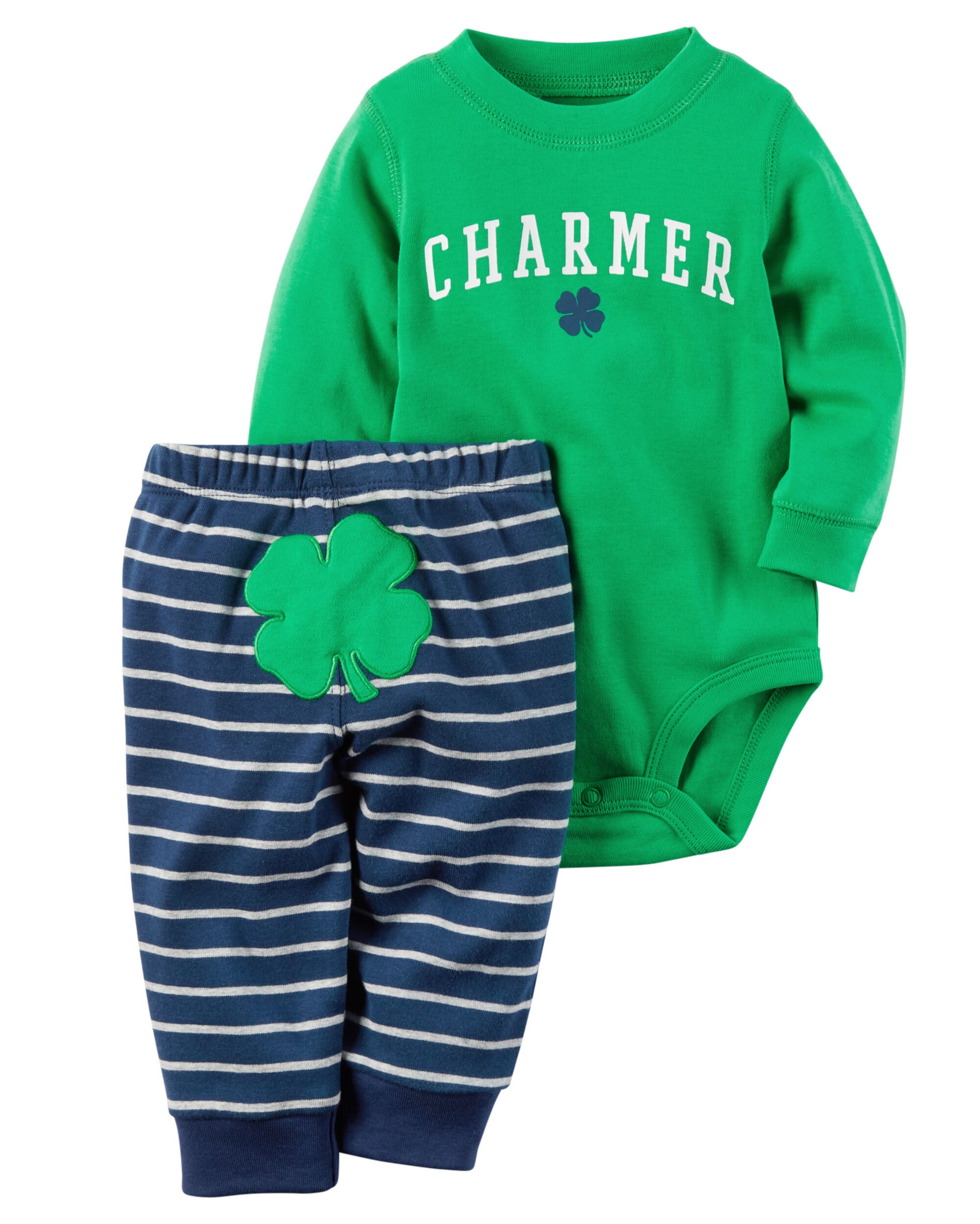 Carters st patricks outfit top