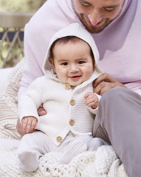  Product image 4 of Baby Organic Signature Stitch Cardigan
