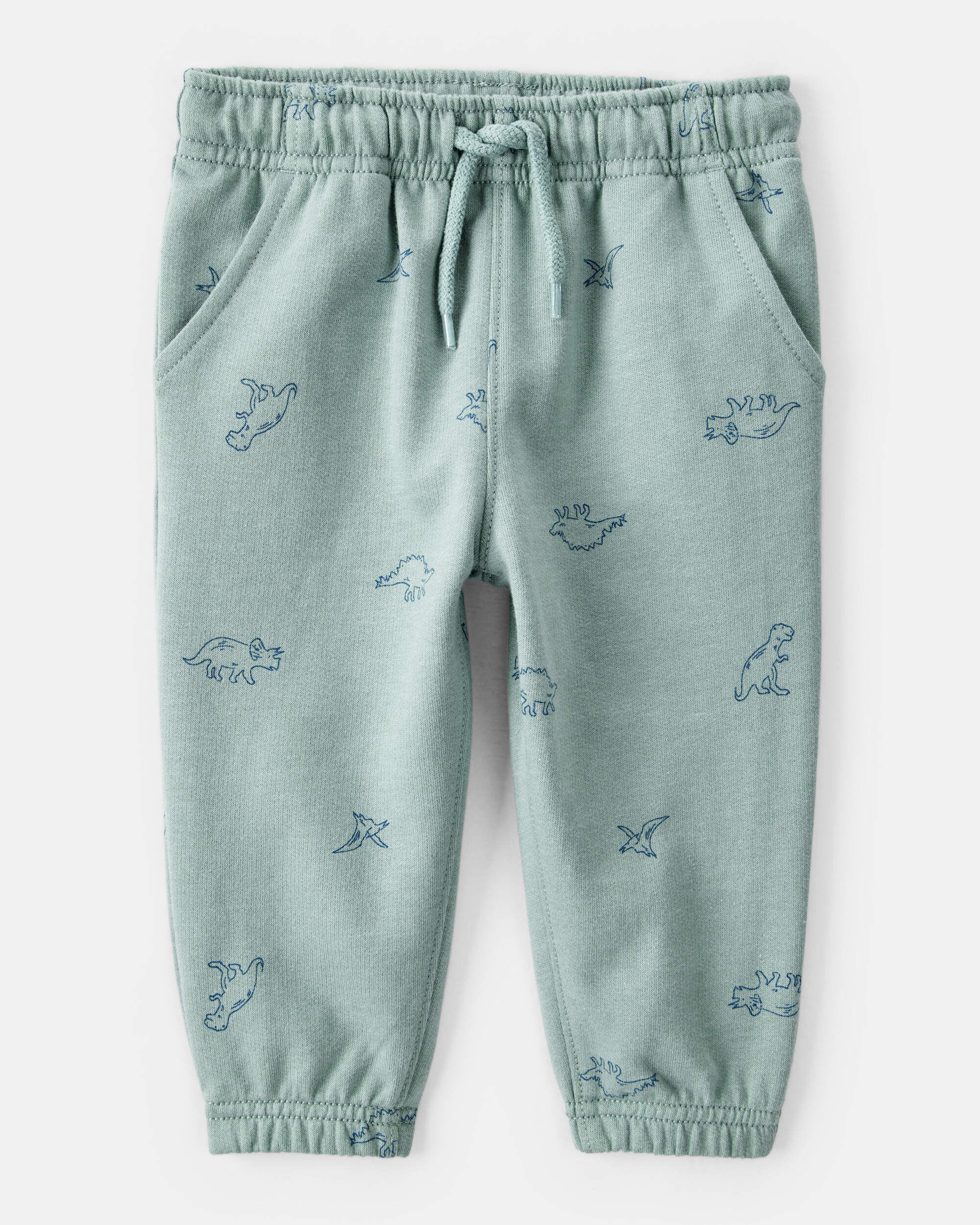 Baby Boy Dinosaur Print Long-Sleeve Tee & Pant Set