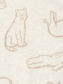 Heather - Baby Safari Animal Print Fleece Pullover, Selected