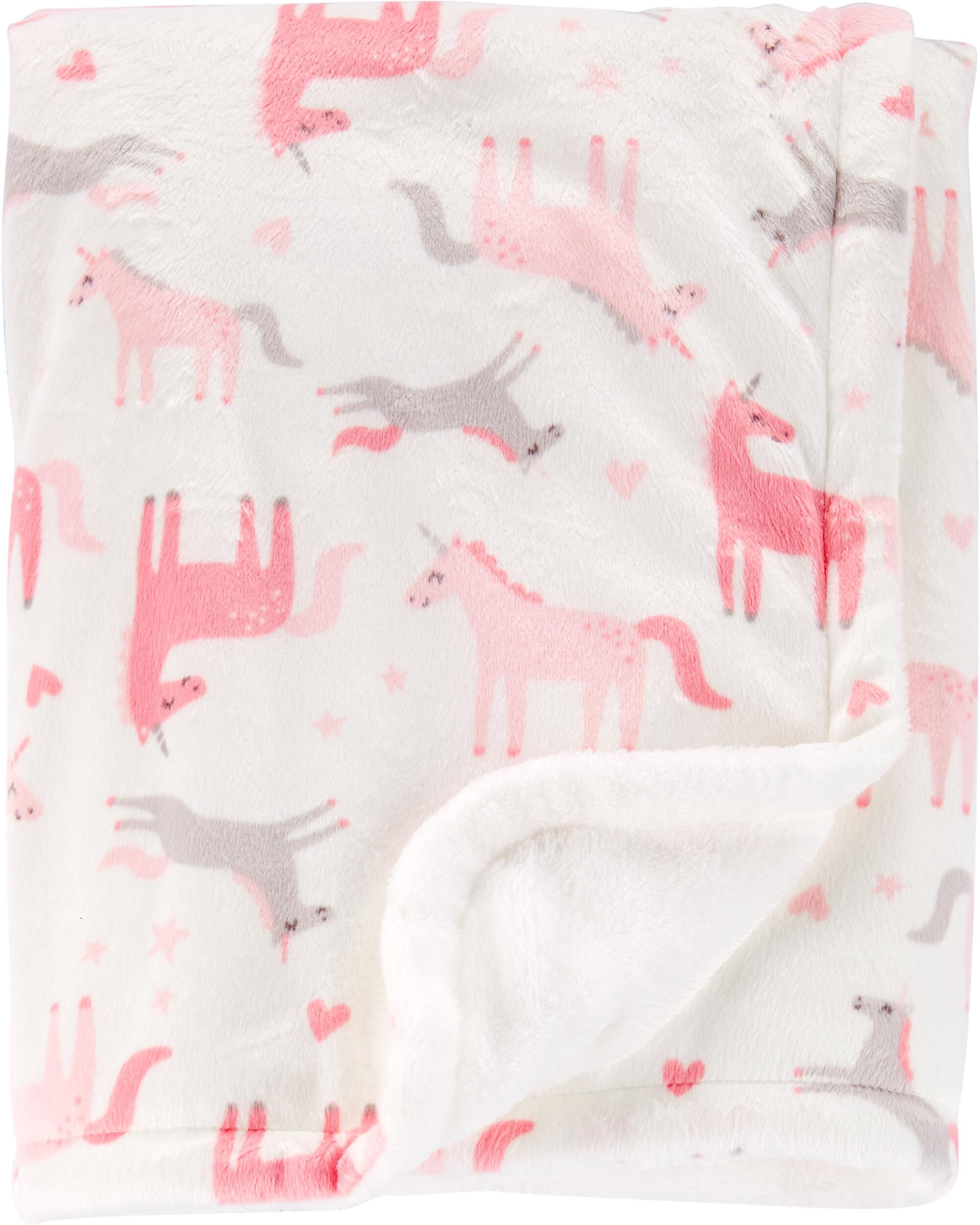 carter's unicorn plush security blanket