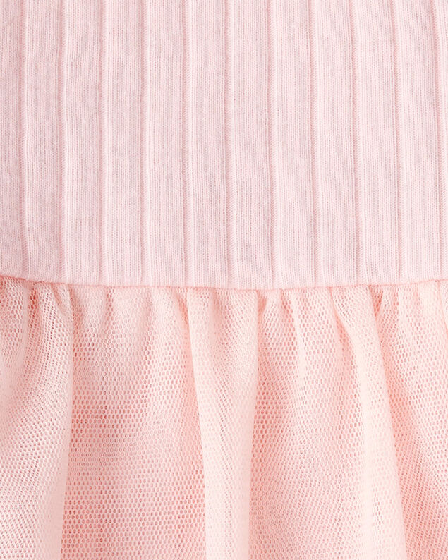 Product image 2 of Baby Girl 2-Piece Ribbed Tutu Bodysuit Pant Set - Pink