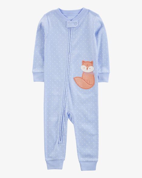 Product image 1 of Toddler 1-Piece Fox 100% Snug Fit Cotton Footless Pajamas
