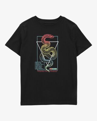 Product image 1 of Kid Snake Short-Sleeve Graphic Tee - Black